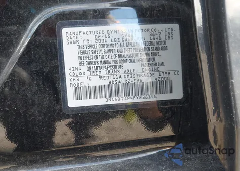 2015 Nissan Sentra Sr from USA, damaged, VIN 3N1AB7AP4FY238146